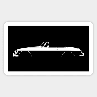 MGB Roadster Silhouette Magnet